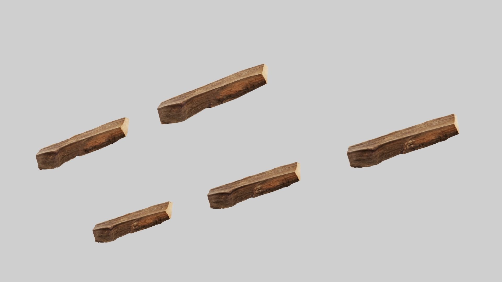 PSWooden007 scanned Wood chip Low-poly 3D model_2
