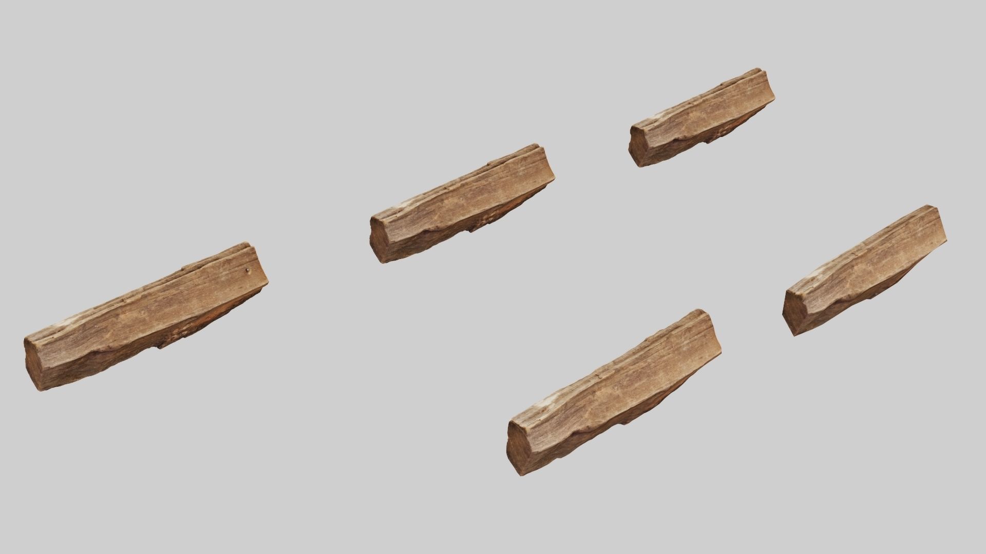 PSWooden007 scanned Wood chip Low-poly 3D model_1