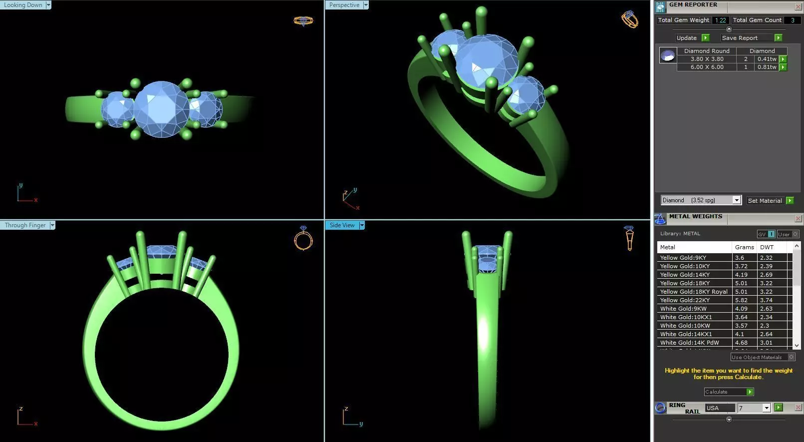 BCJ-006 engagement ring 3D print model_0