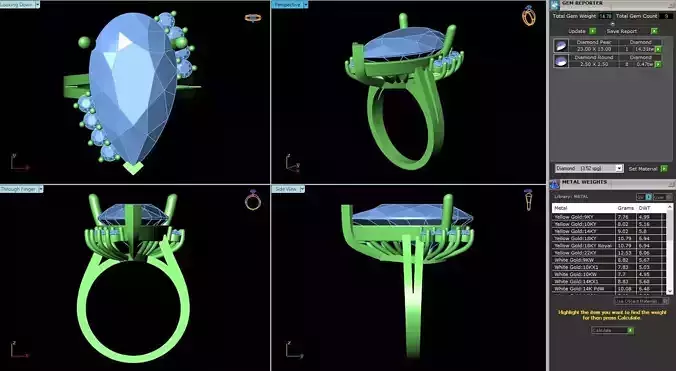 BCJ-003 ring 3D print model