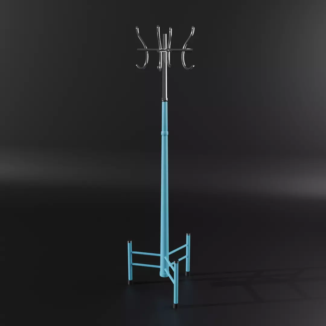 Hanger coat rack 3D model_0