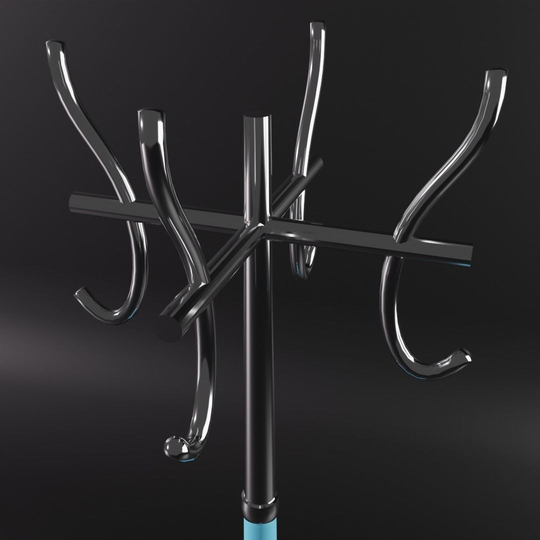 Hanger coat rack 3D model_2