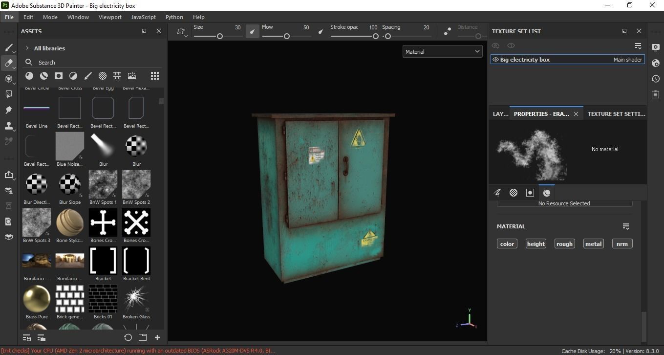 Big electricity box 3D Model Low-poly 3D model_7