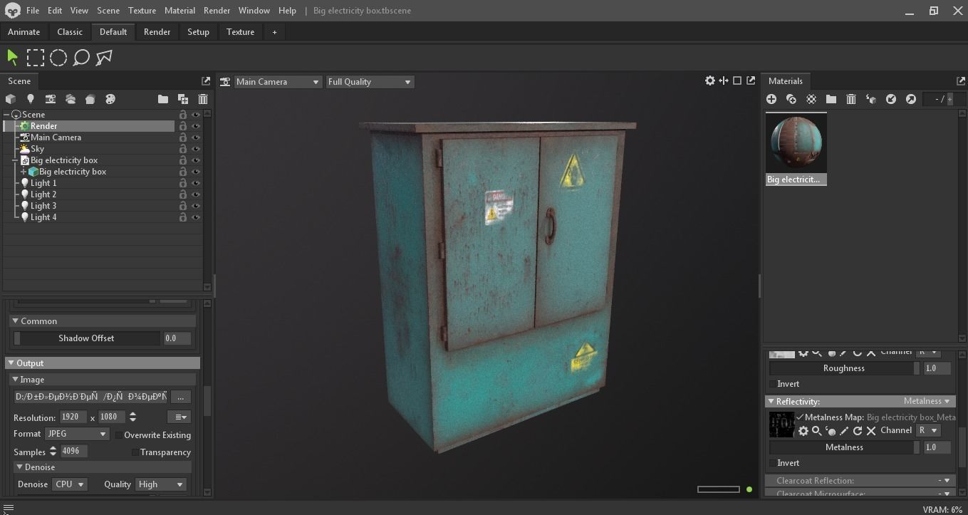 Big electricity box 3D Model Low-poly 3D model_6