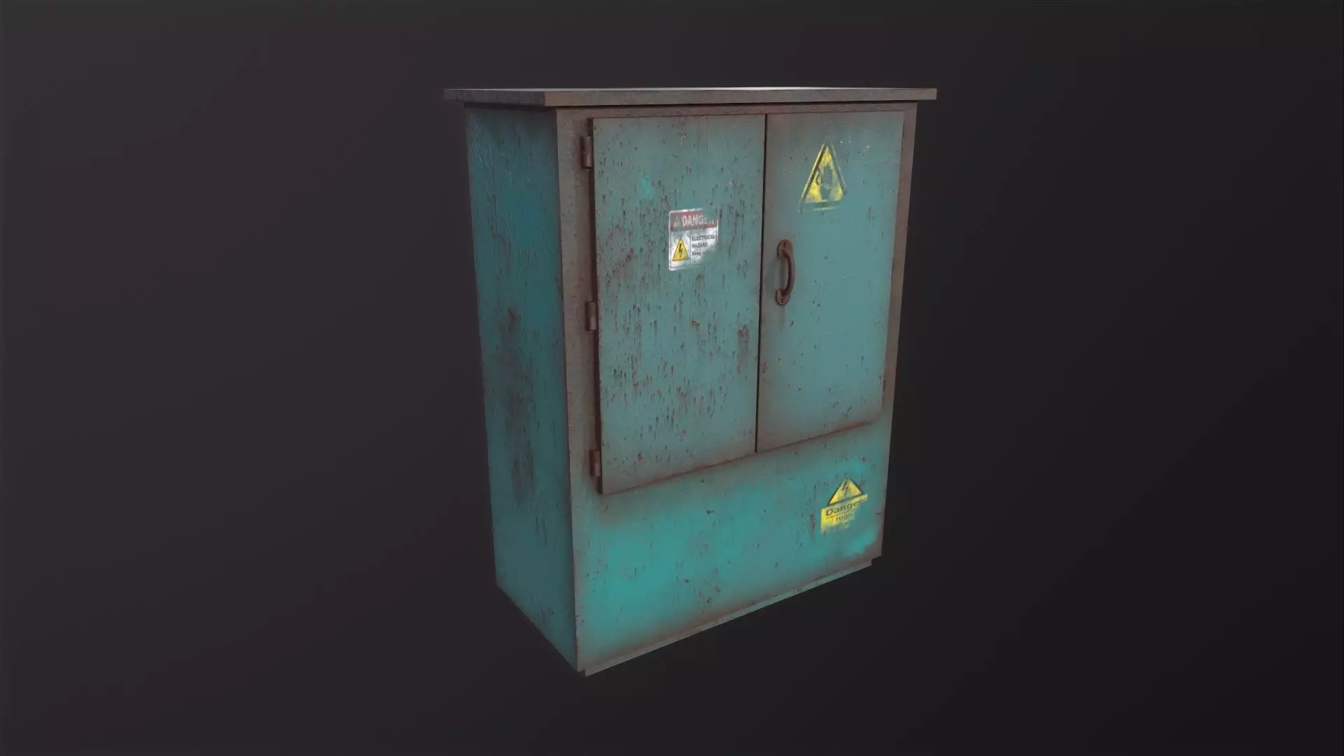 Big electricity box 3D Model Low-poly 3D model_0