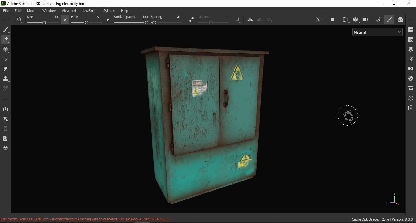 Big electricity box 3D Model Low-poly 3D model_8