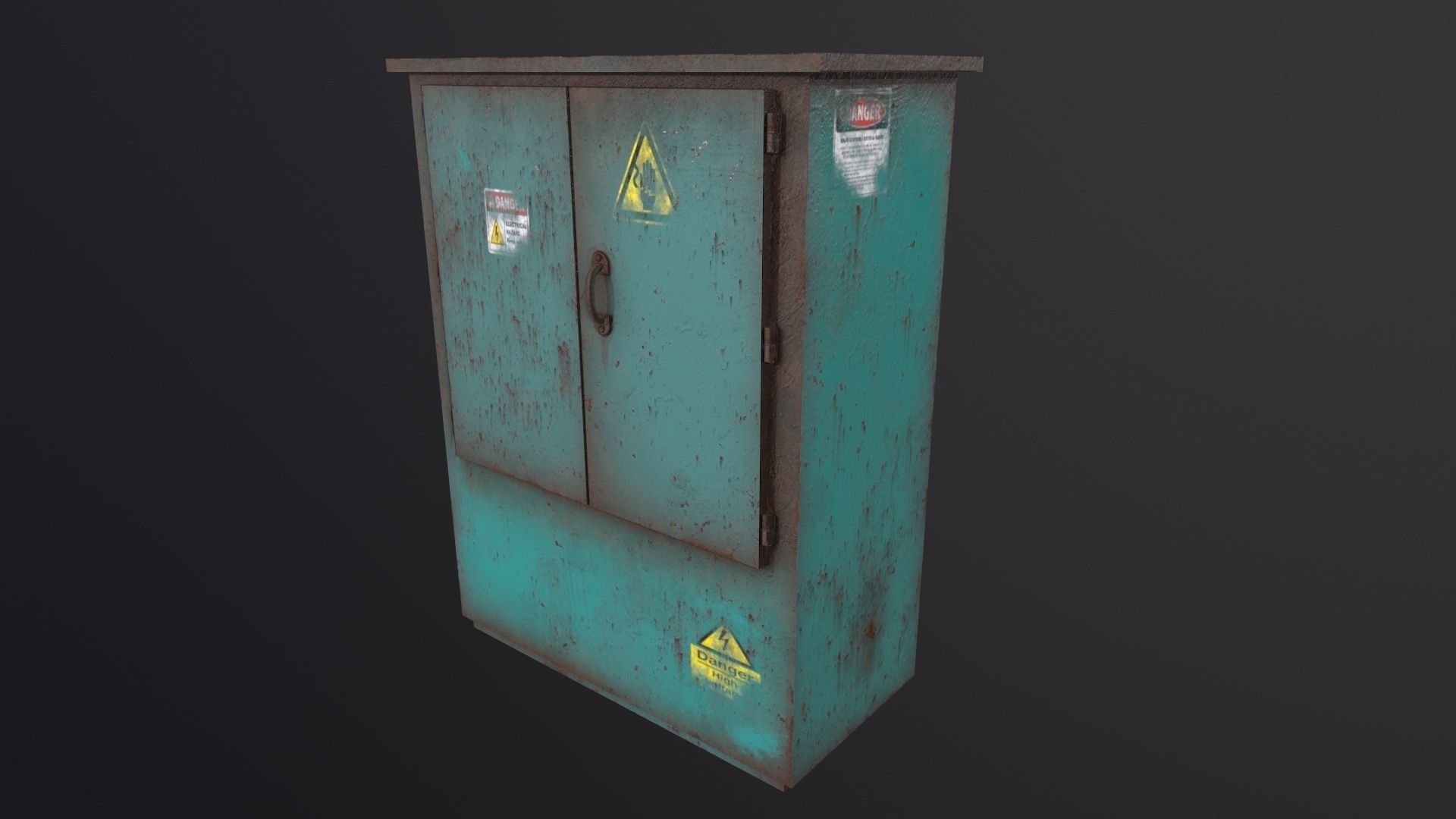 Big electricity box 3D Model Low-poly 3D model_3