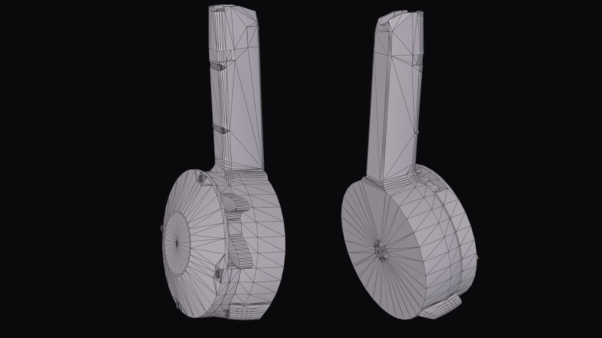 KCI 9mm 50-Round Drum Magazine Low-poly 3D model_12