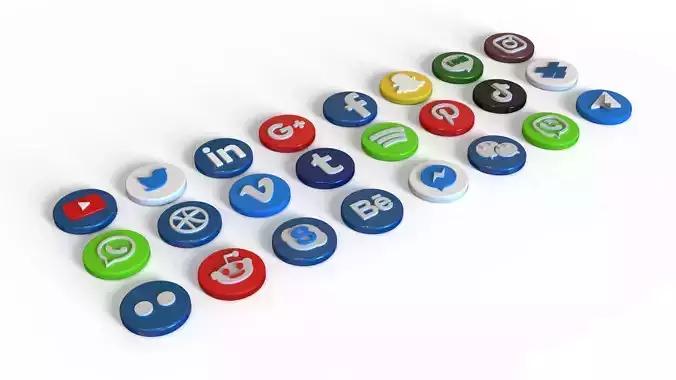 24 social media icons