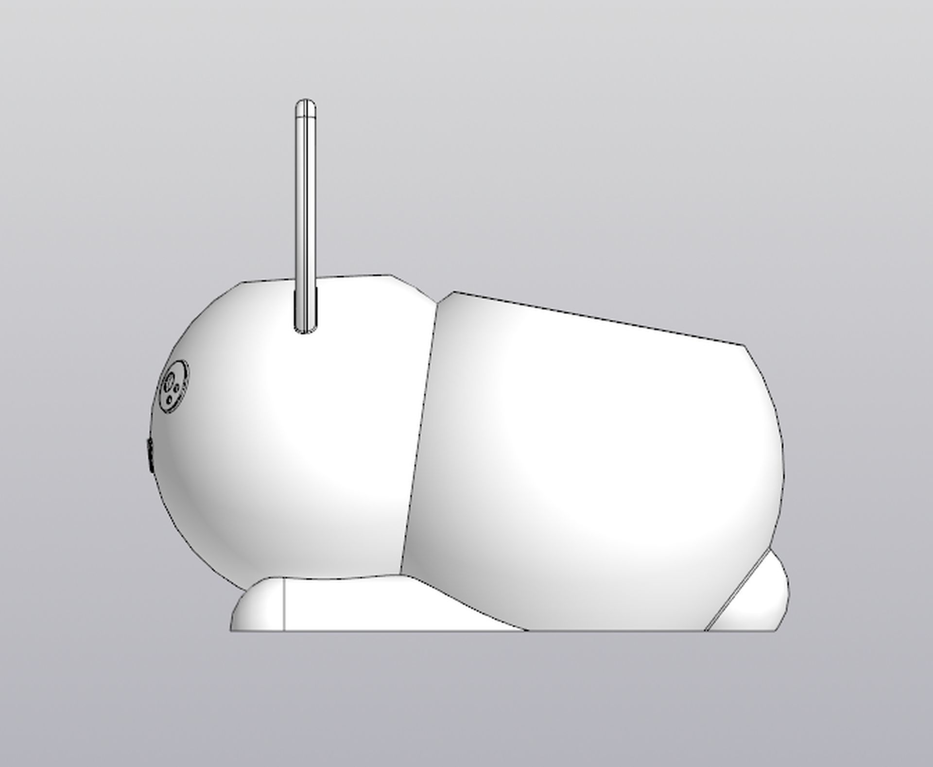 Set 2 Holders for small things Pen holders Bunny and Cat 3D print model_15