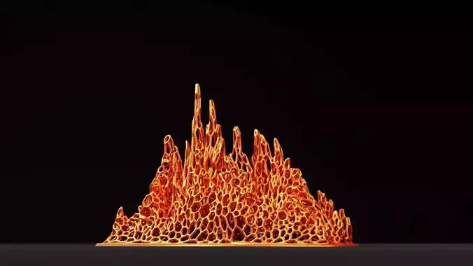 Fire flame 3D print model
