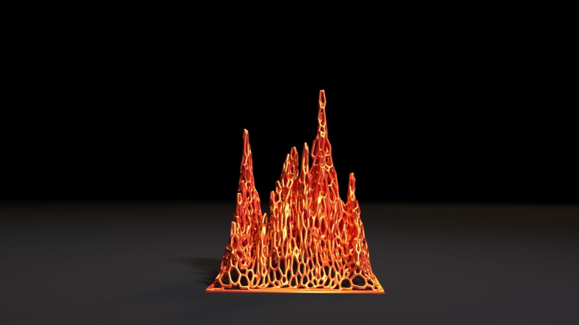 Fire flame 3D print model_16