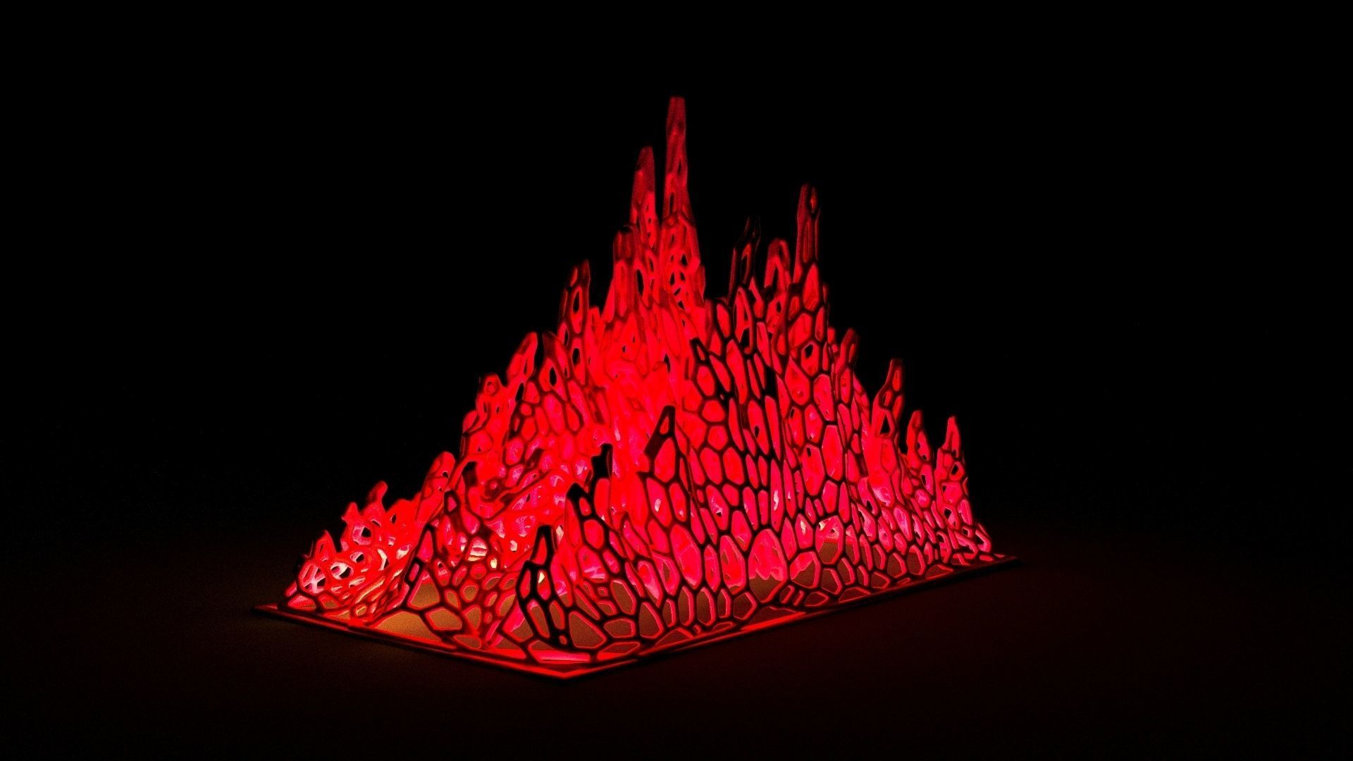 Fire flame 3D print model_6