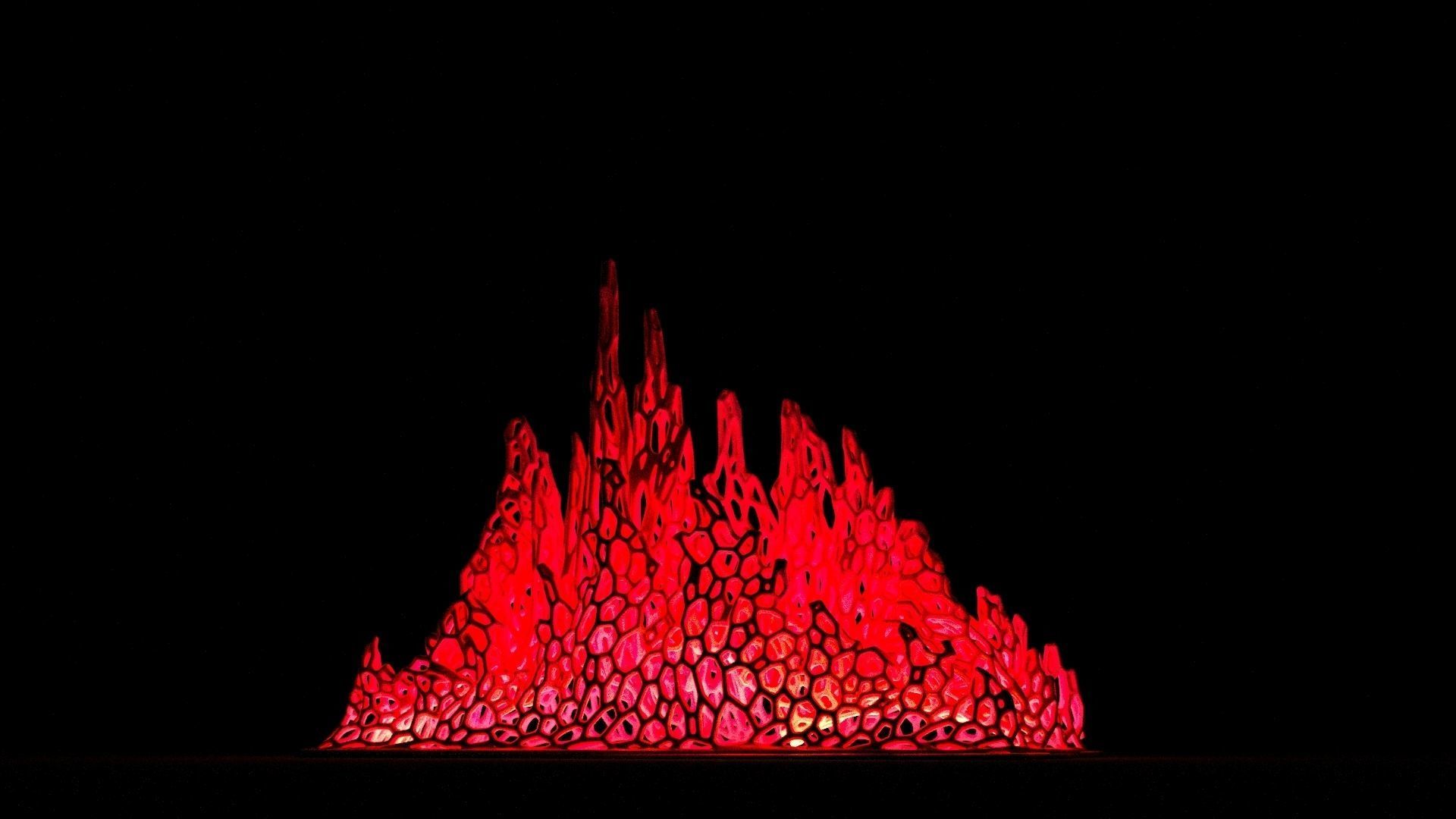 Fire flame 3D print model_1