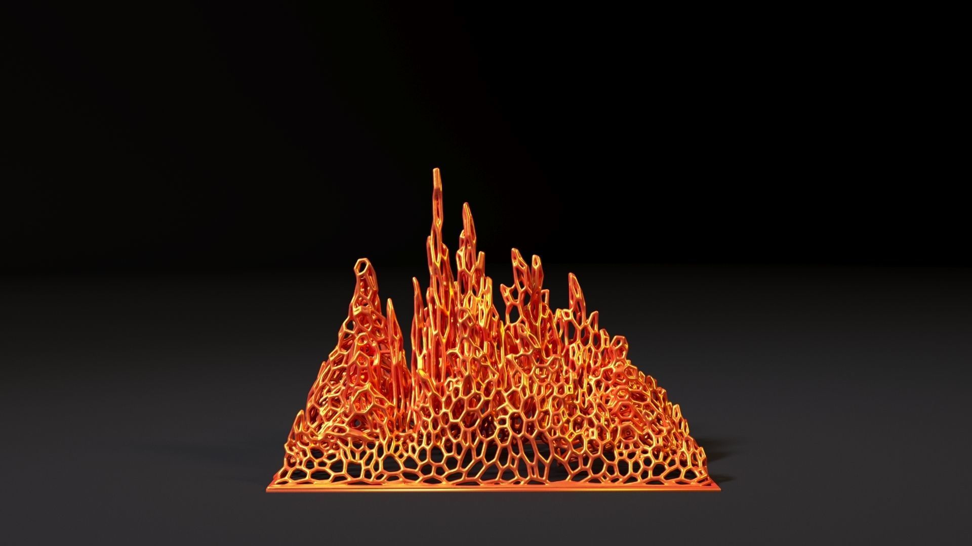 Fire flame 3D print model_18