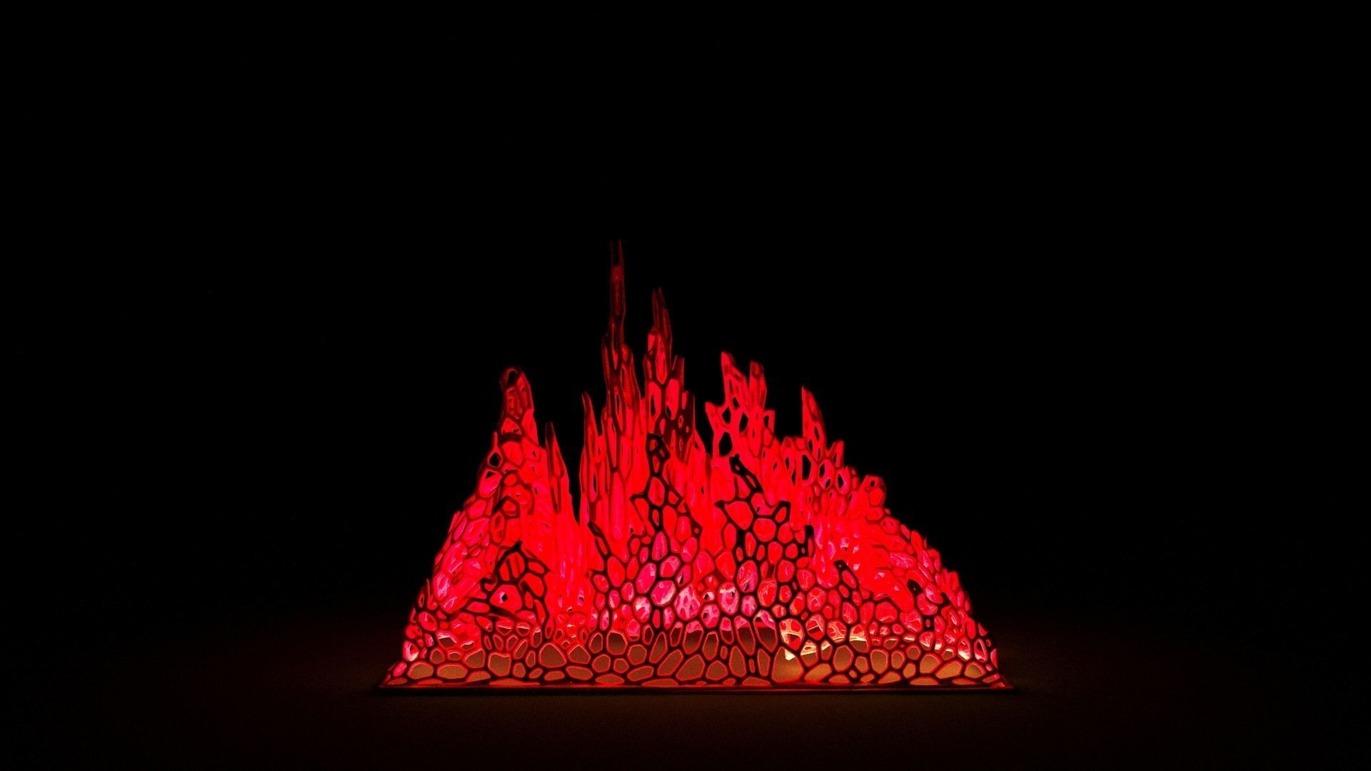 Fire flame 3D print model_12