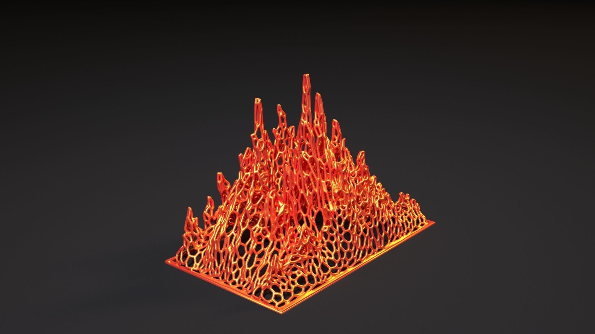 Fire flame 3D print model_17