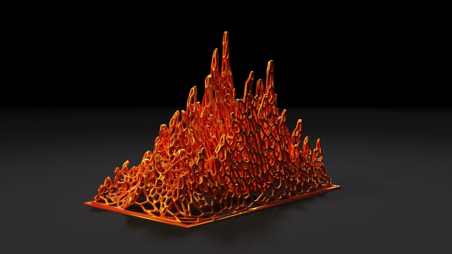 Fire flame 3D print model_7