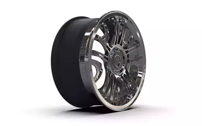 rims tuning chrome matt  3D model
