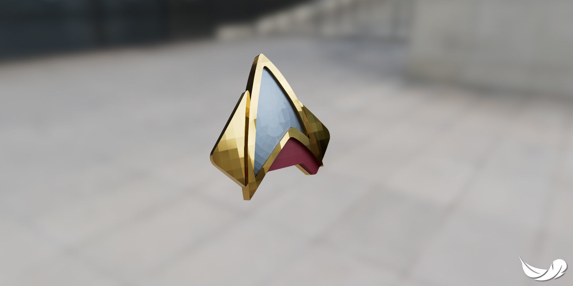 Star Trek Combadge 3D print model_1