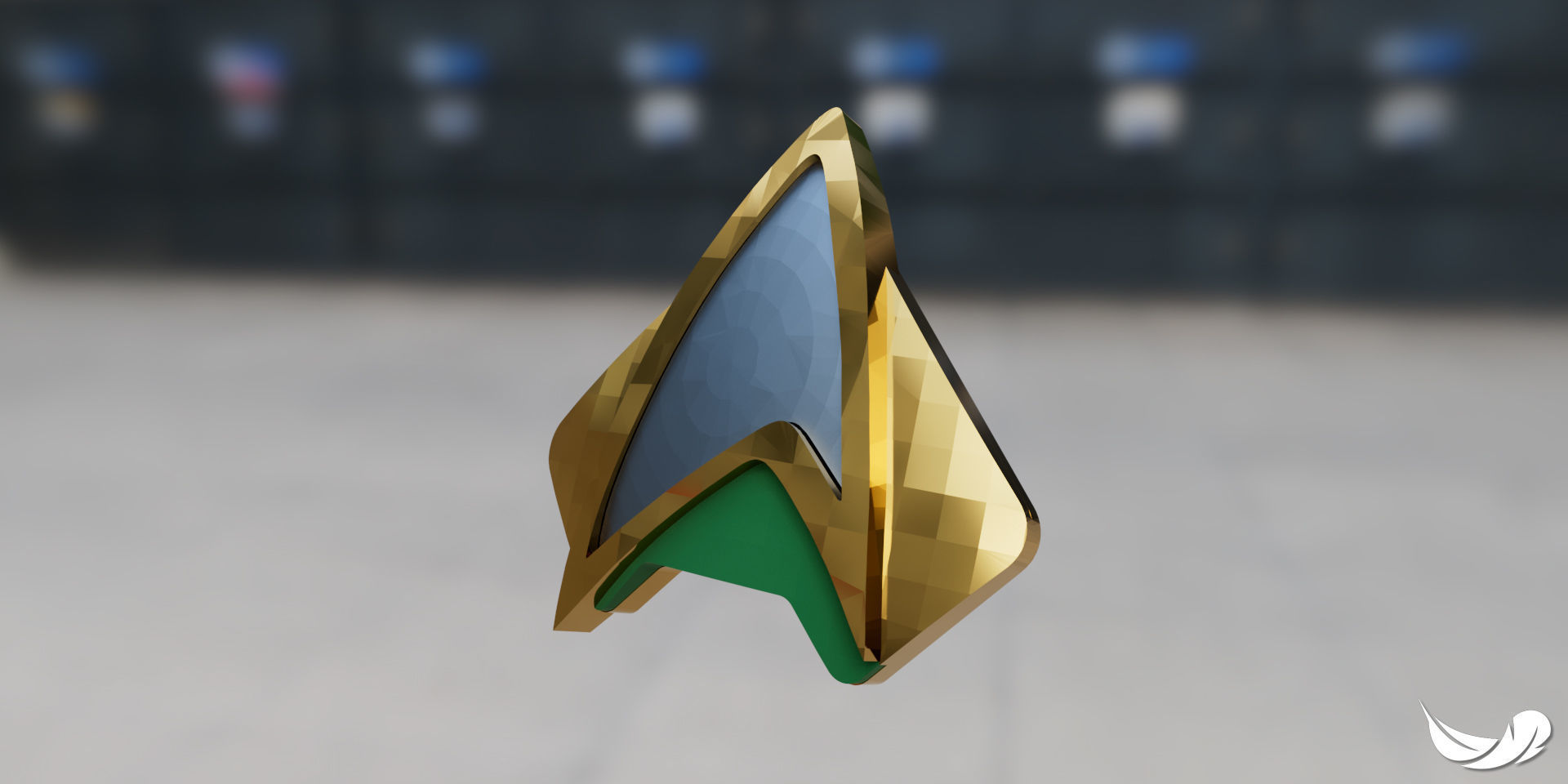 Star Trek Combadge 3D print model_7
