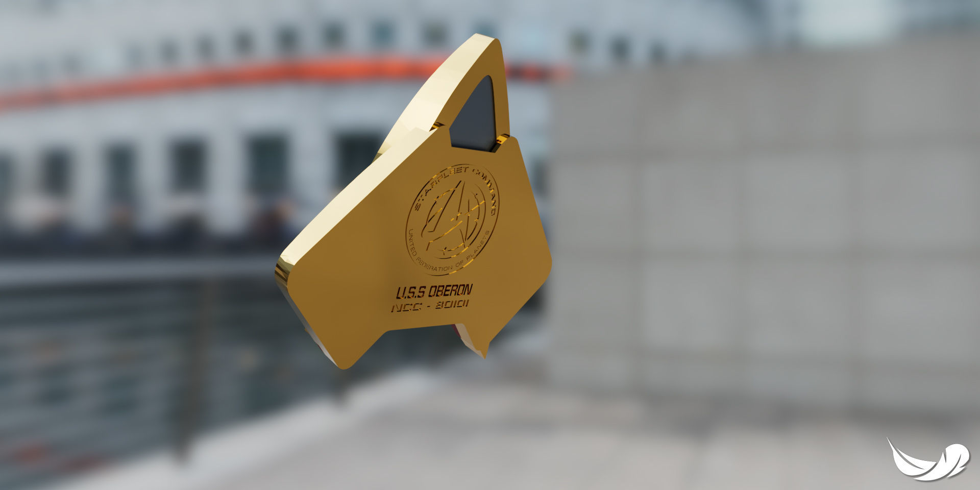 Star Trek Combadge 3D print model_3