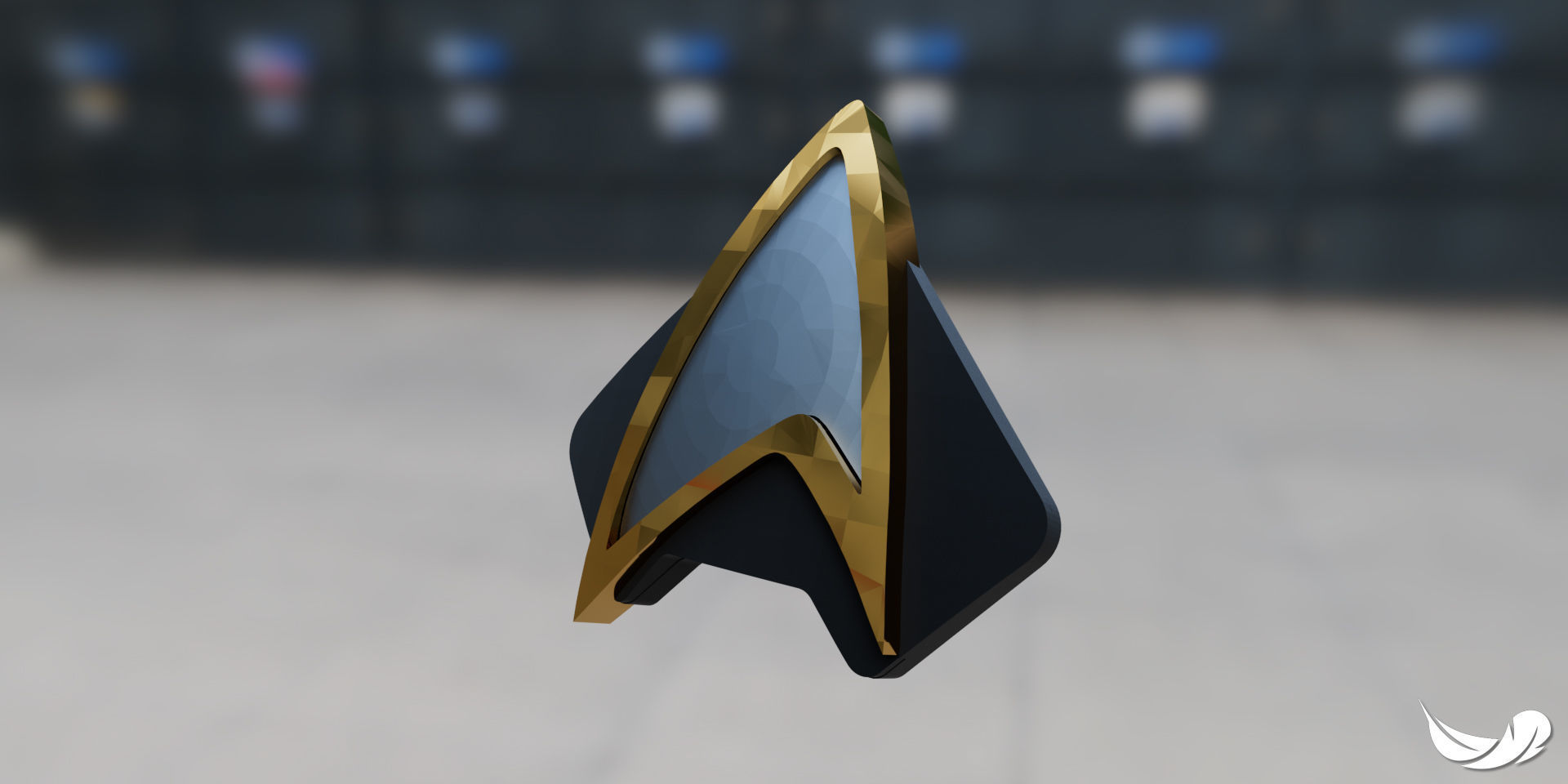 Star Trek Combadge 3D print model_8