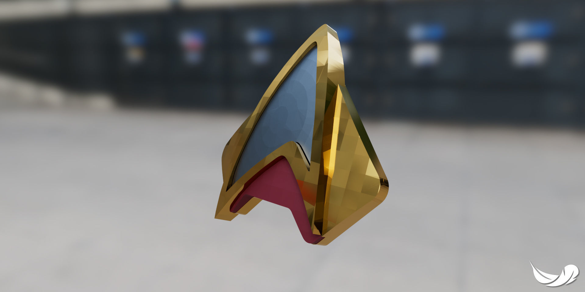 Star Trek Combadge 3D print model_4