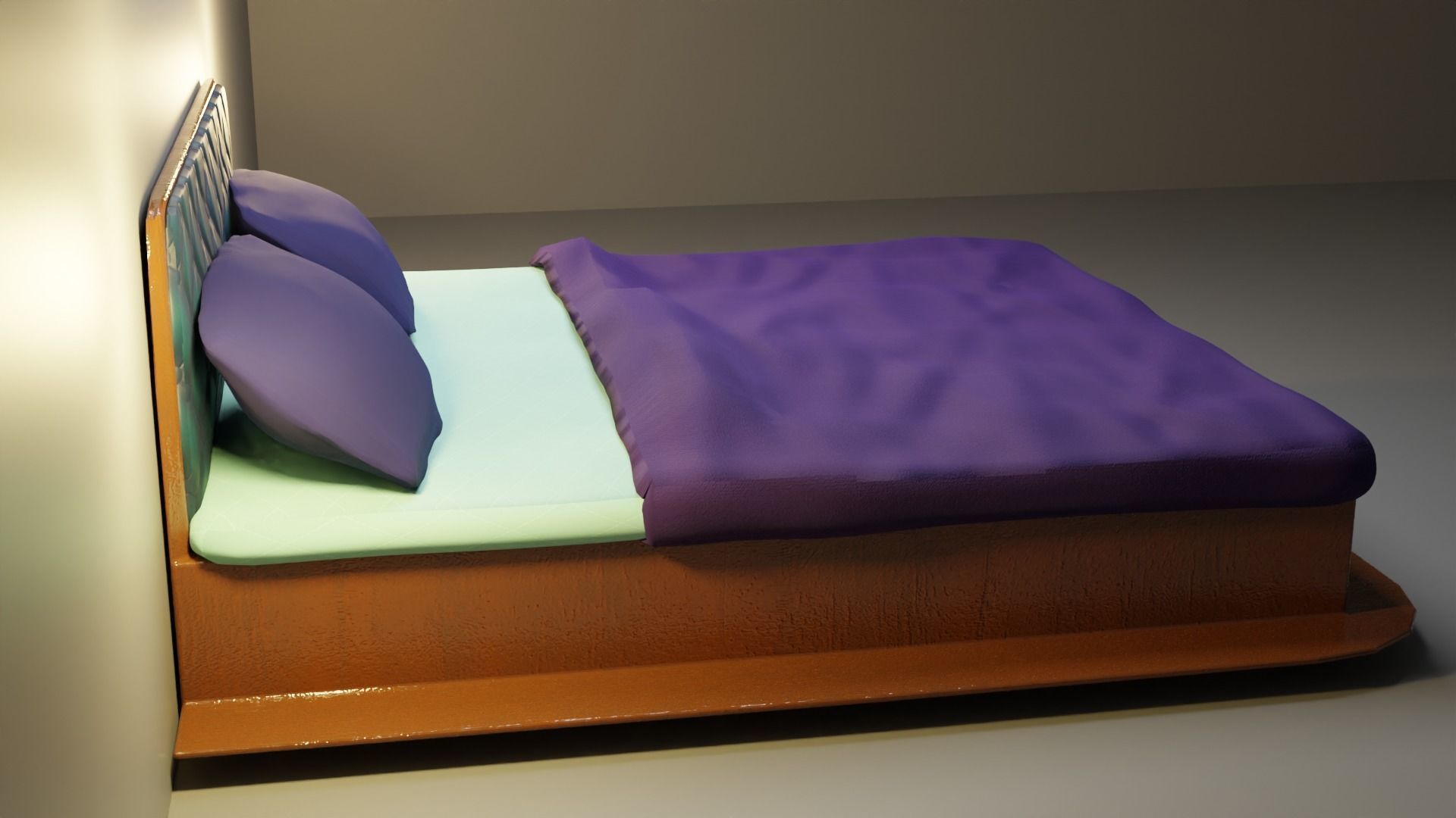 Bed for Interior Visualization 3D model_1