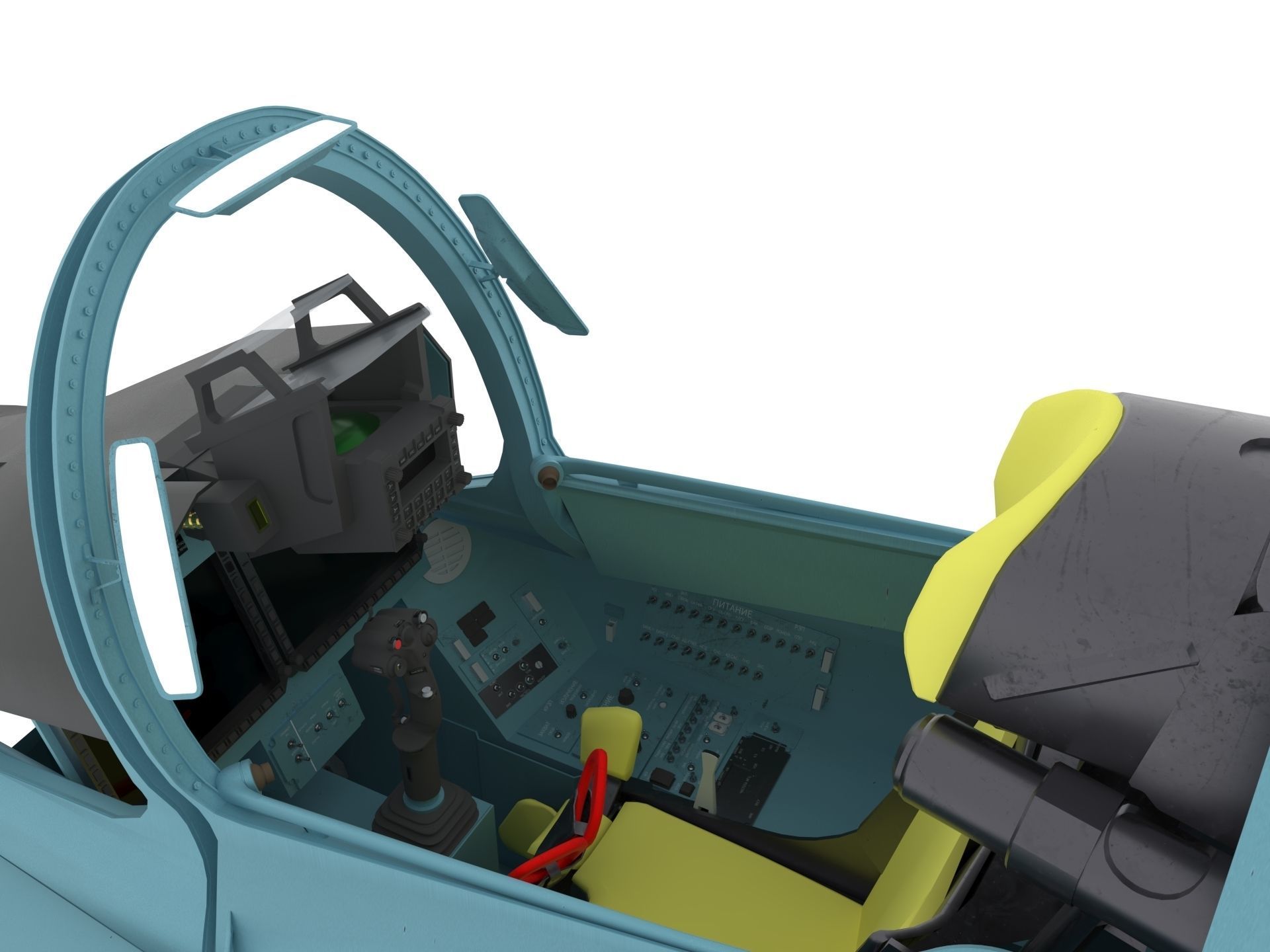 Su-35 Cockpit 3D model_1