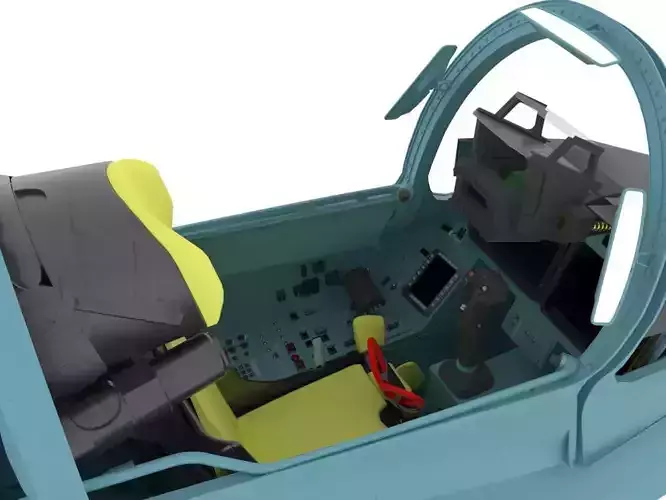 Su-35 Cockpit 3D model