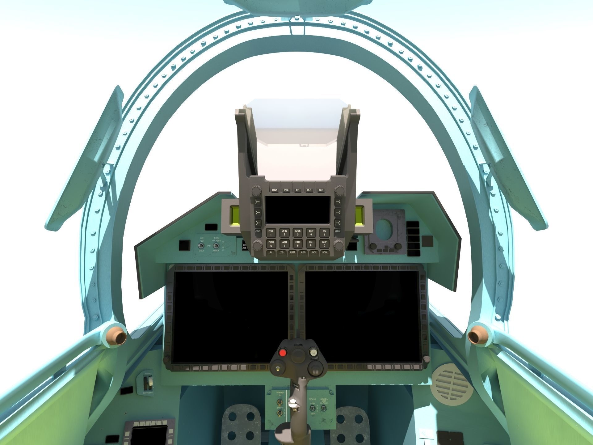 Su-35 Cockpit 3D model_3