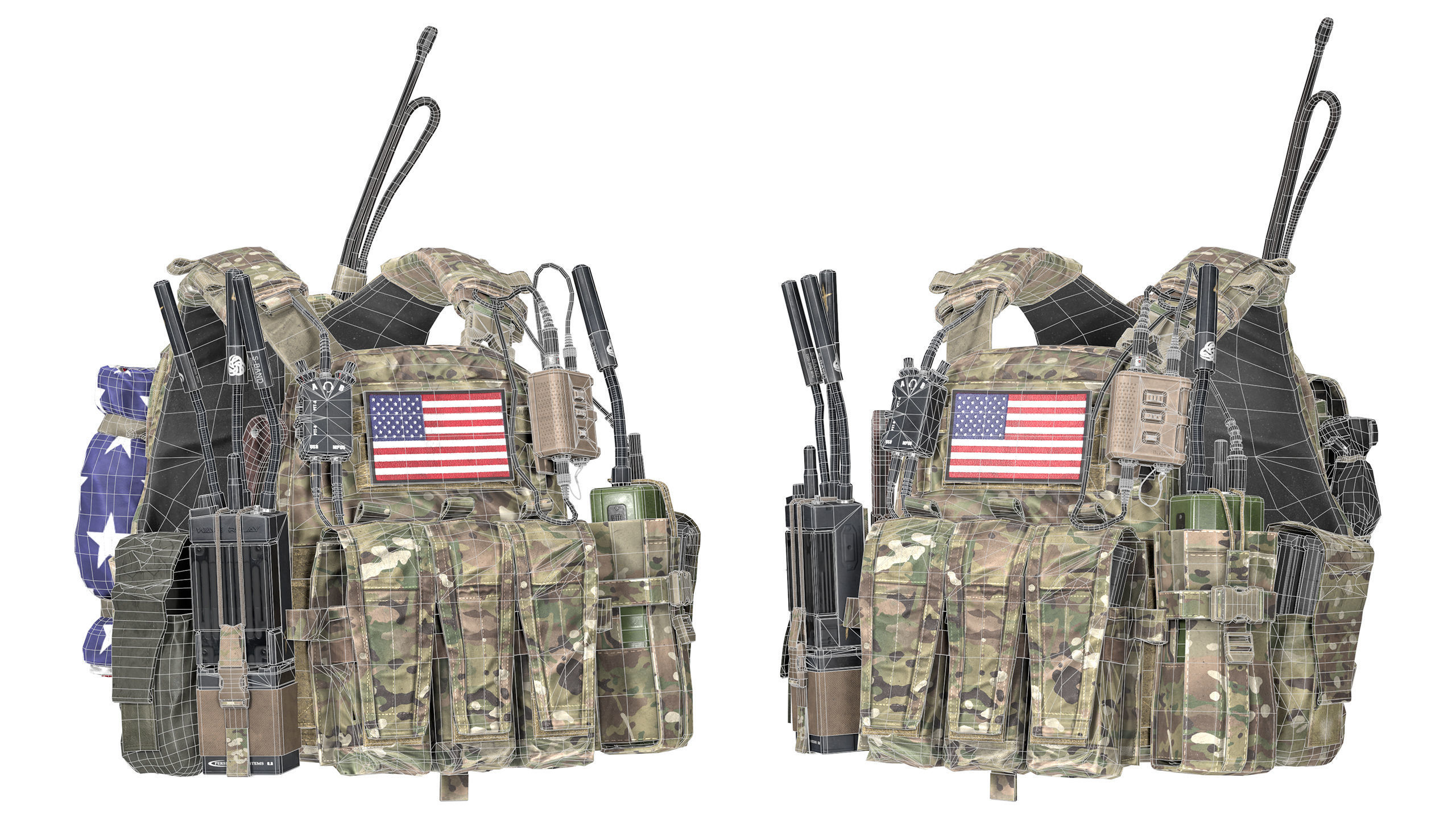 AVS PLATE CARRIER BUNDLE 3D Model Collection_21