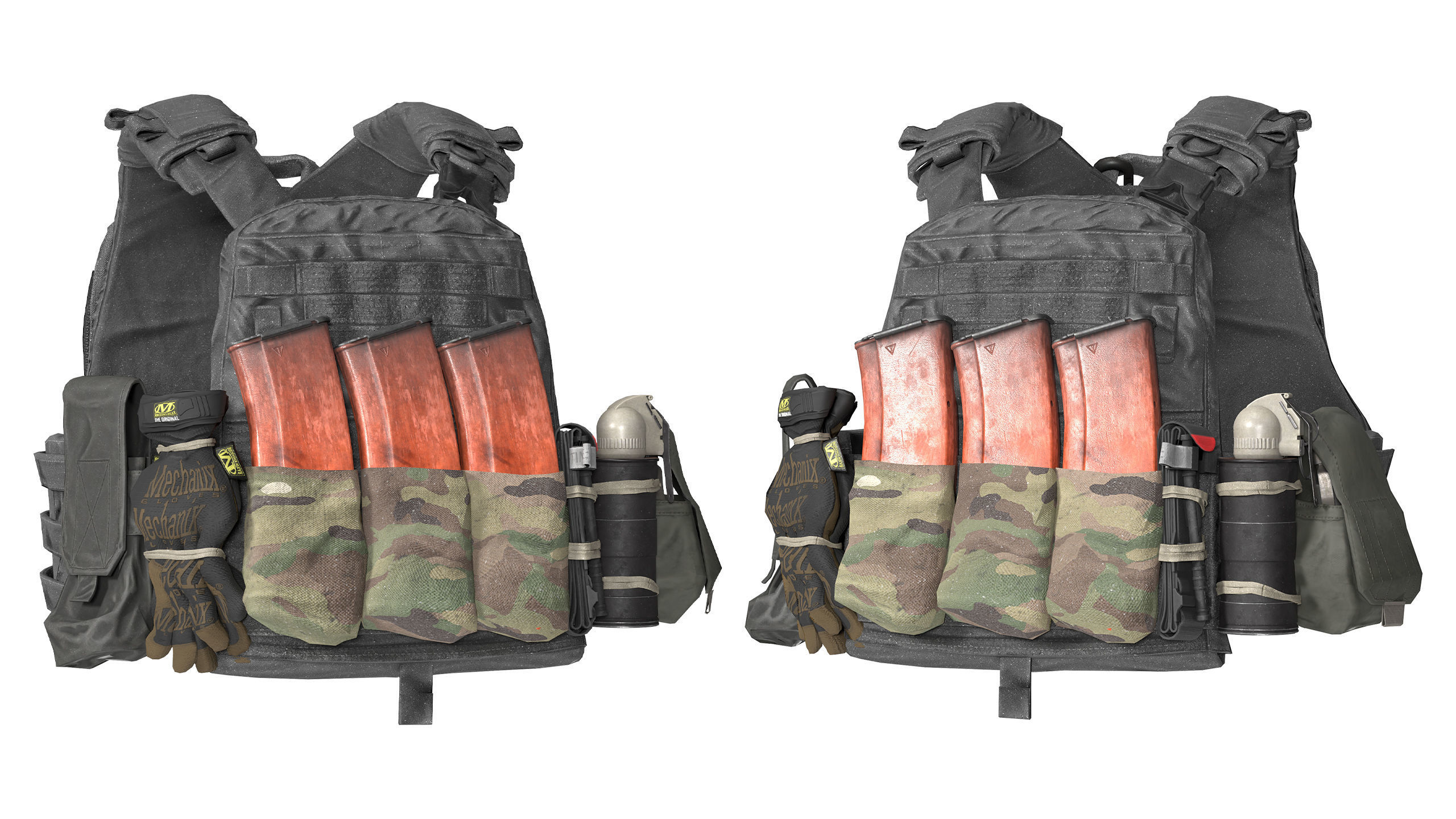 AVS PLATE CARRIER BUNDLE 3D Model Collection_9