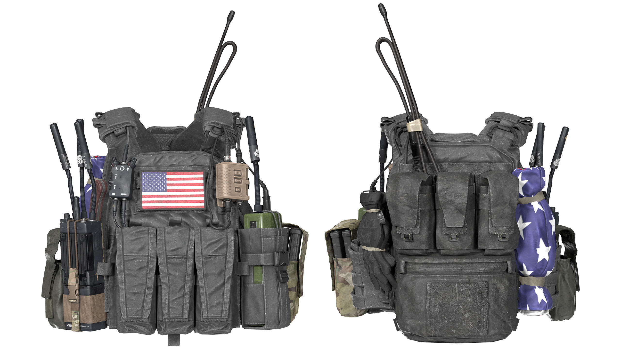 AVS PLATE CARRIER BUNDLE 3D Model Collection_20