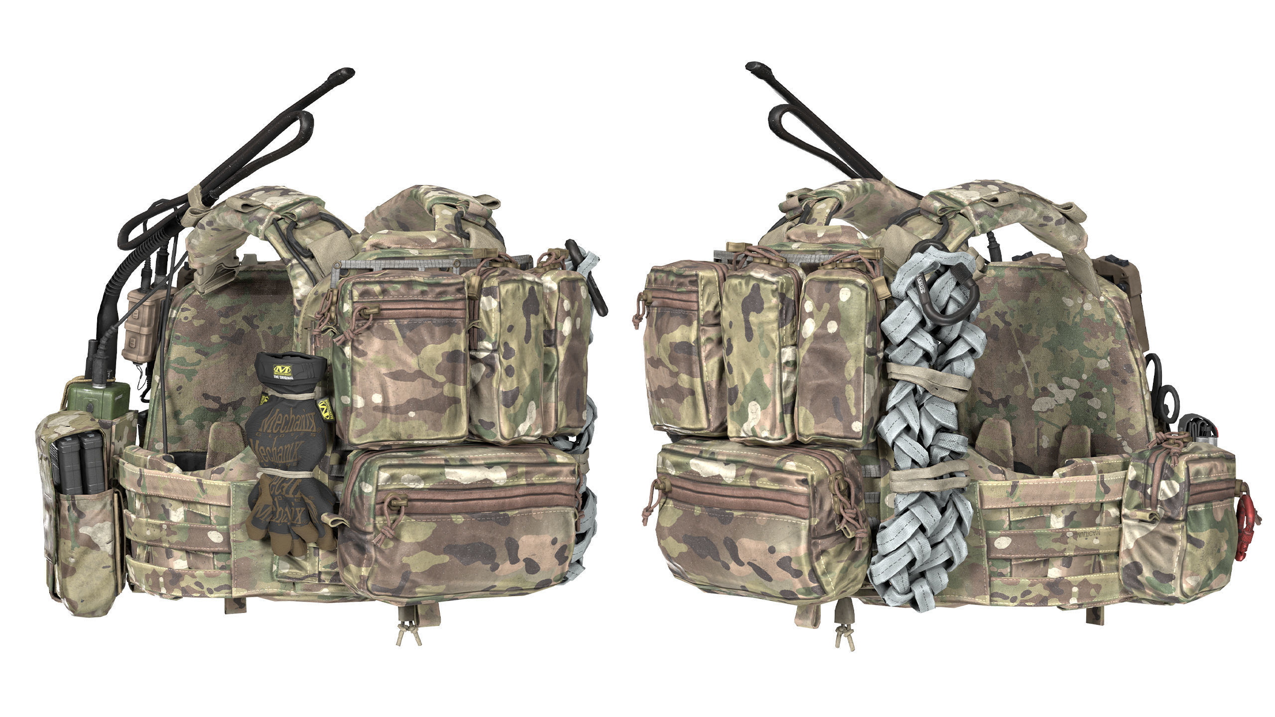 AVS PLATE CARRIER BUNDLE 3D Model Collection_43