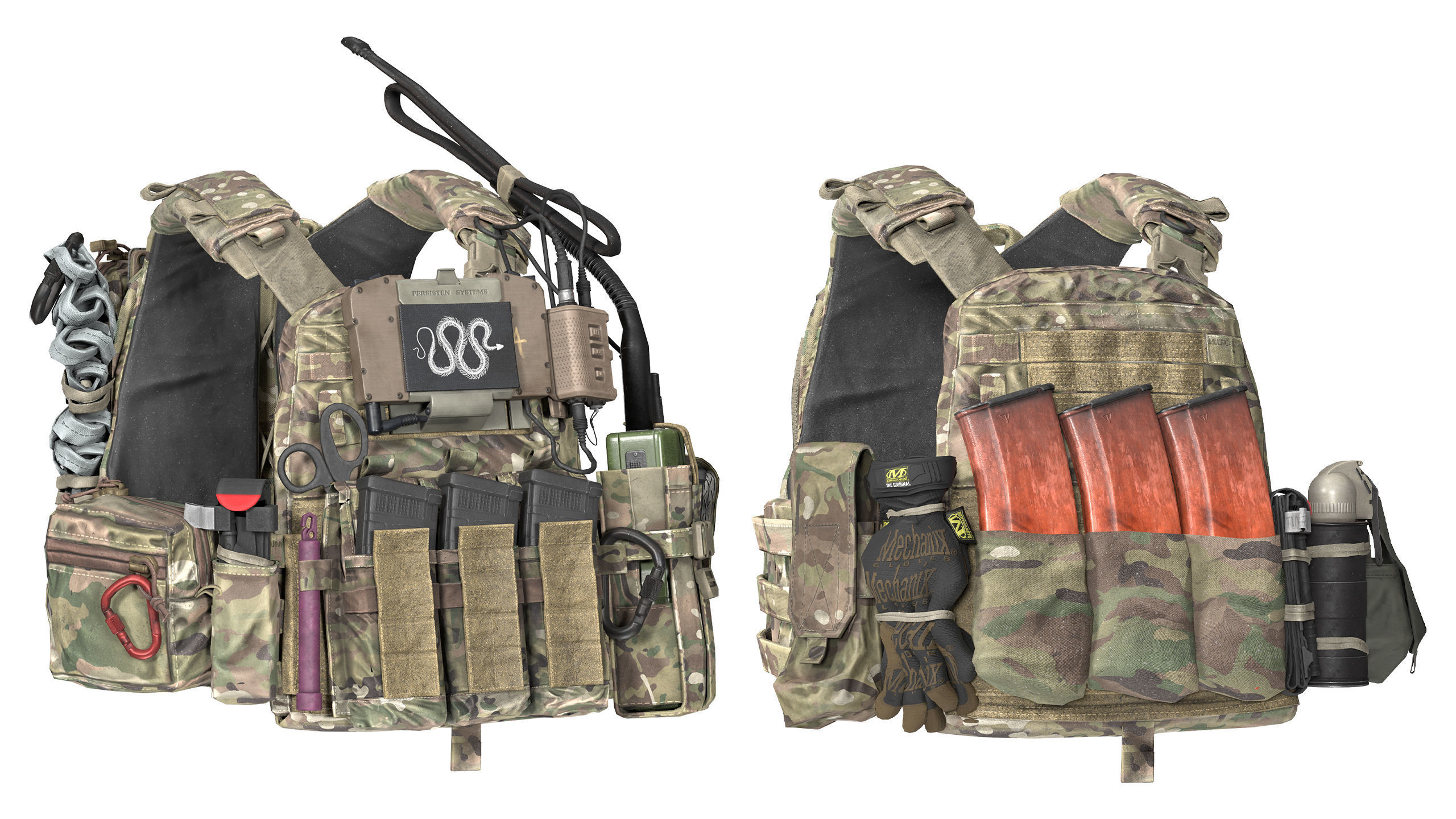 AVS PLATE CARRIER BUNDLE 3D Model Collection_3