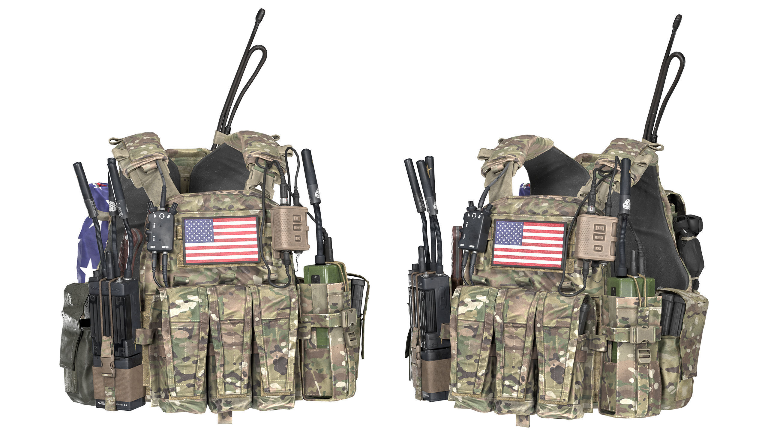 AVS PLATE CARRIER BUNDLE 3D Model Collection_30
