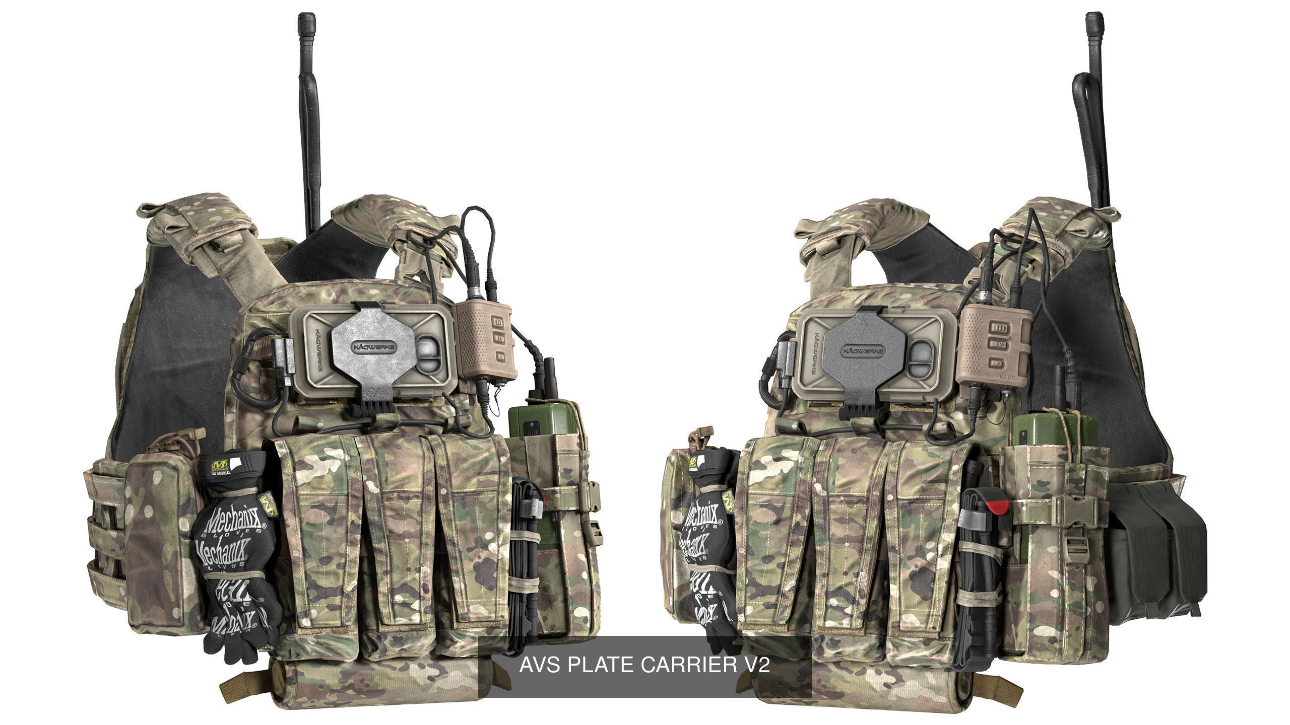 AVS PLATE CARRIER BUNDLE 3D Model Collection_6