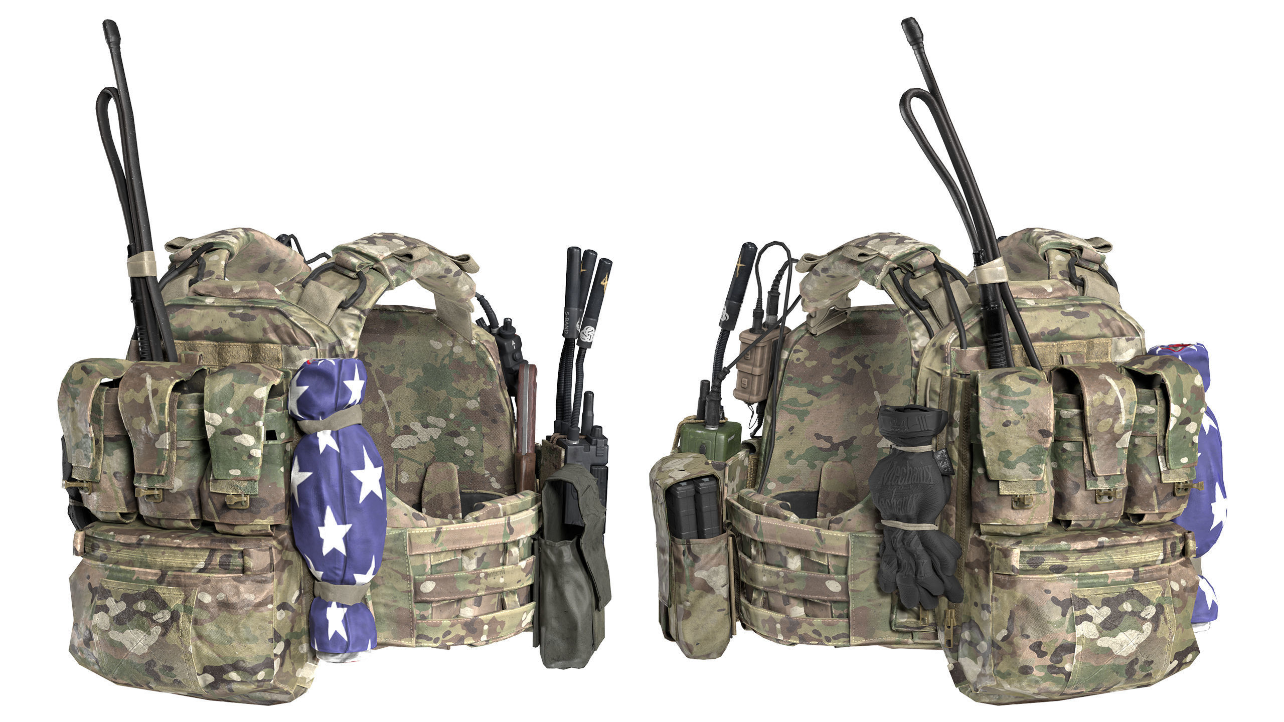 AVS PLATE CARRIER BUNDLE 3D Model Collection_35