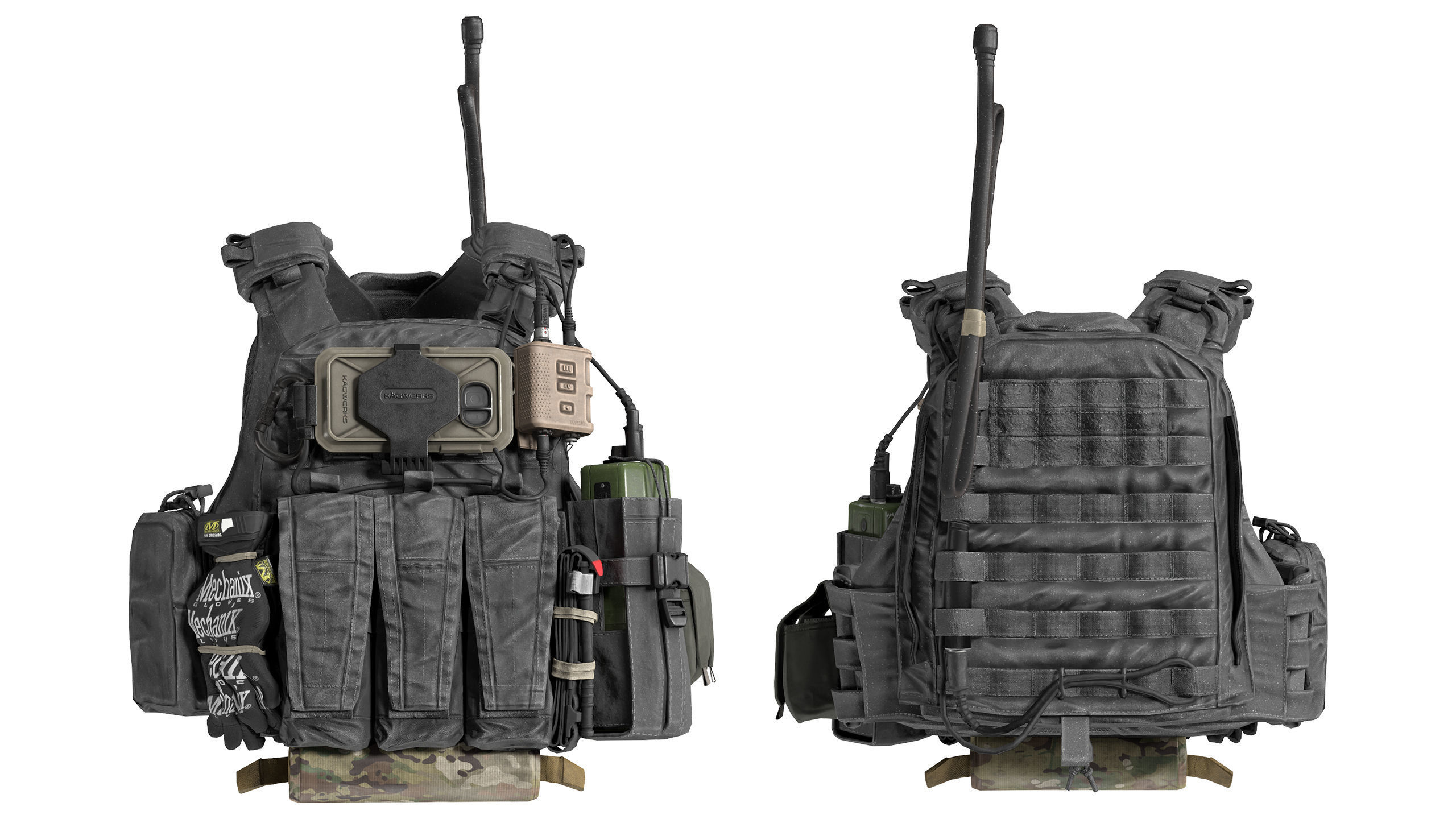 AVS PLATE CARRIER BUNDLE 3D Model Collection_11