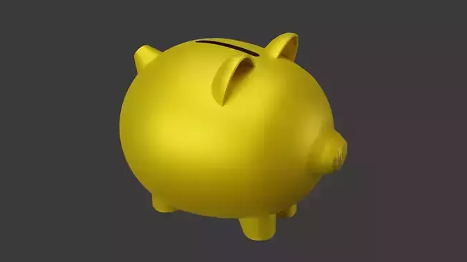 Gold Piggy Bank