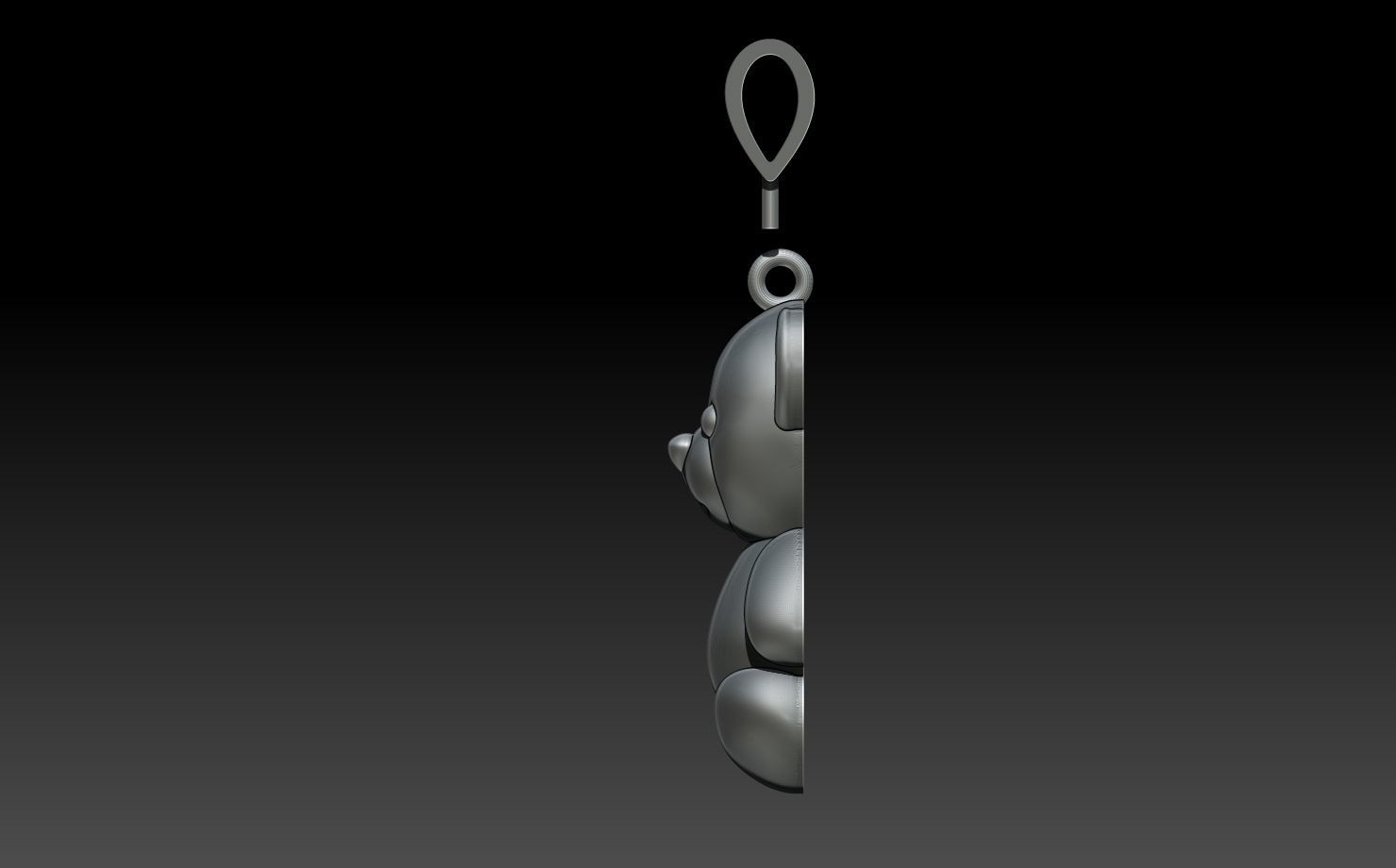 TEDDY BEAR  PENDANT 3D print model_1