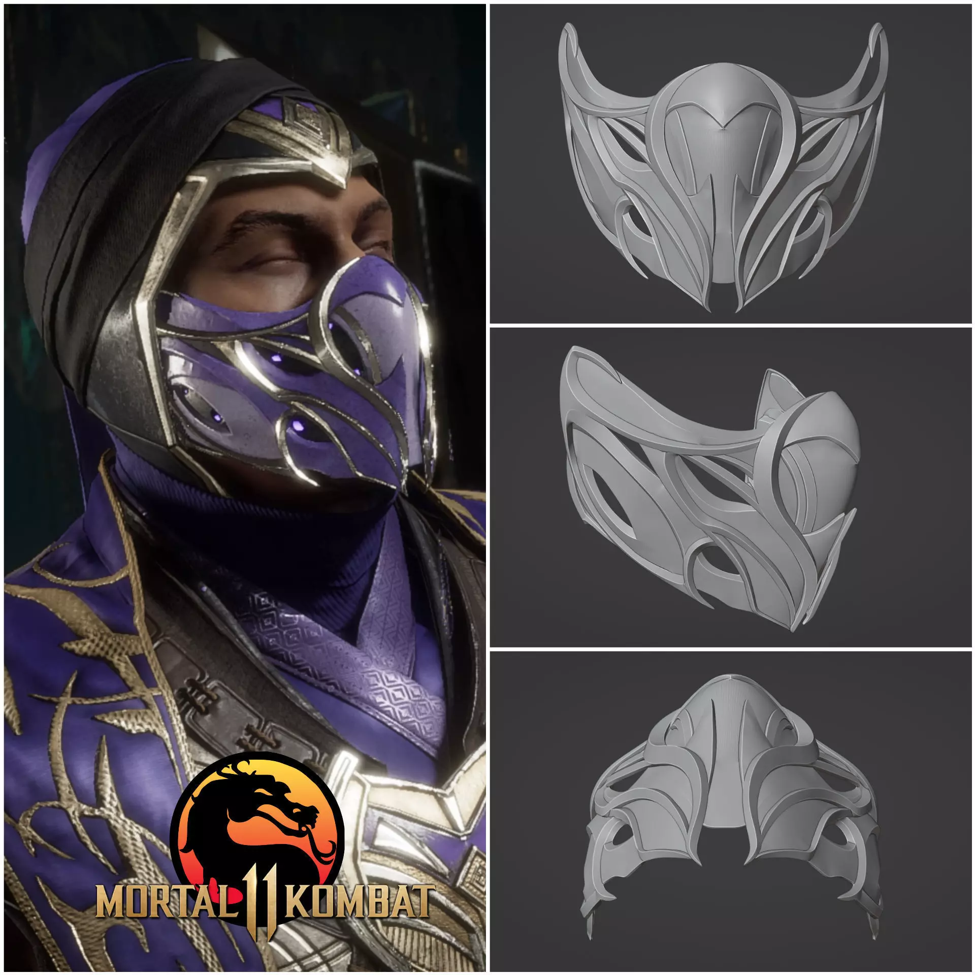 Rain mask - Veteran of Melian campaign 3D print model_0