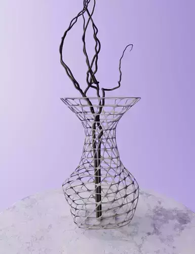 Wired Vase - STL File for 3D printing - digital download