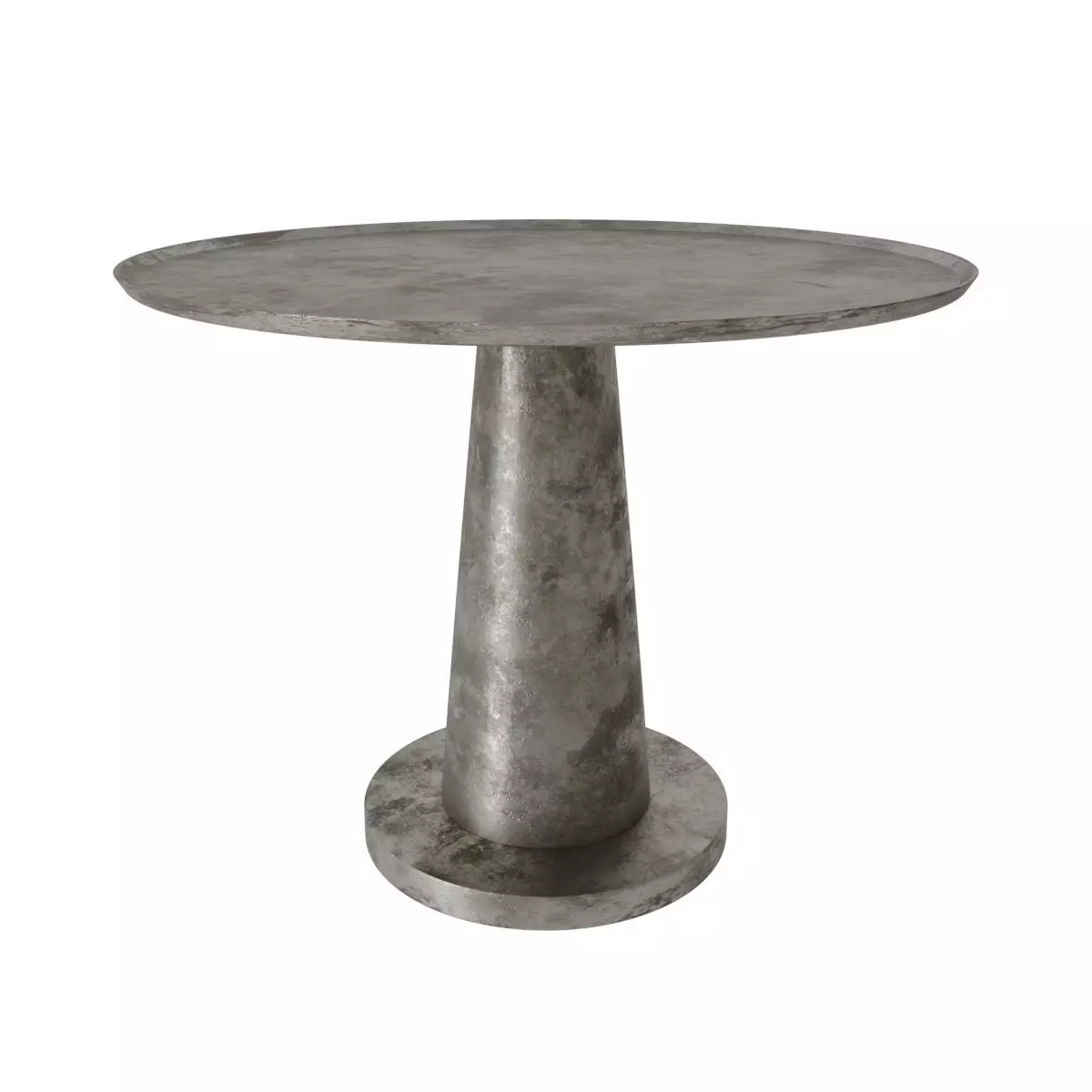 Brute Side Table Nickel 3D model_0