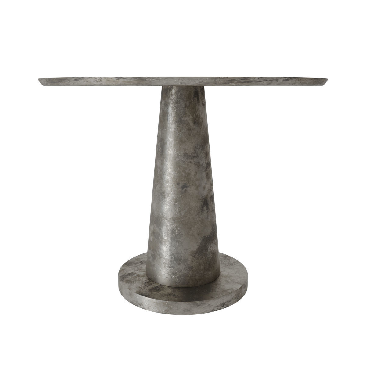 Brute Side Table Nickel 3D model_1