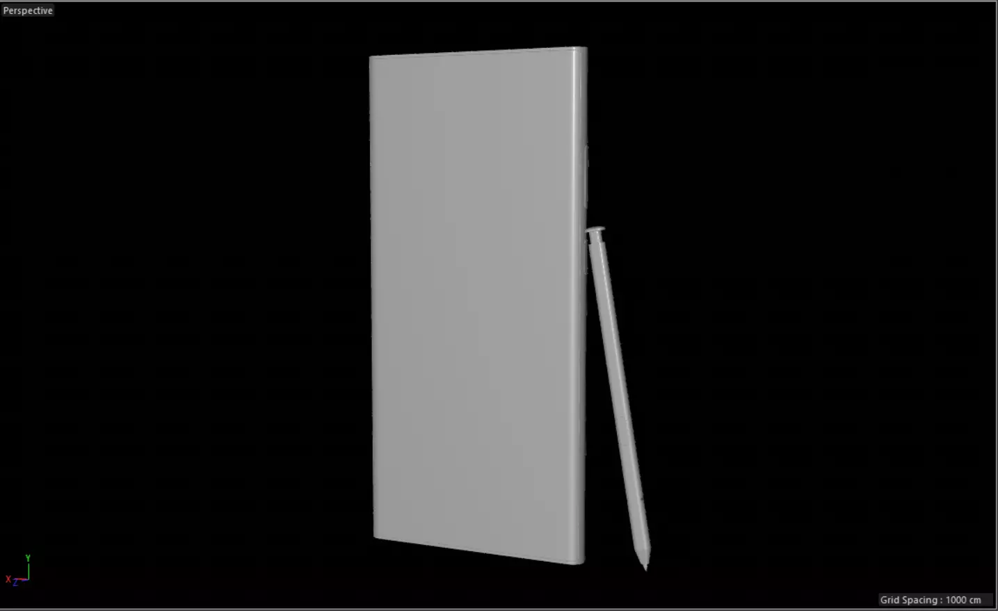 A 3D Model of the Samsung Galaxy S23 Ultra Low-poly 3D model_0