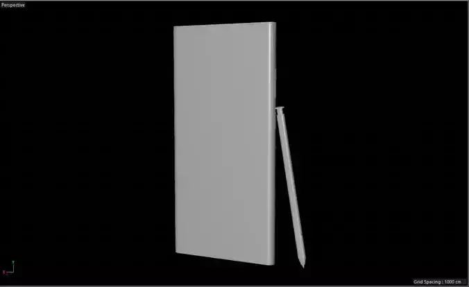 A 3D Model of the Samsung Galaxy S23 Ultra Low-poly 3D model