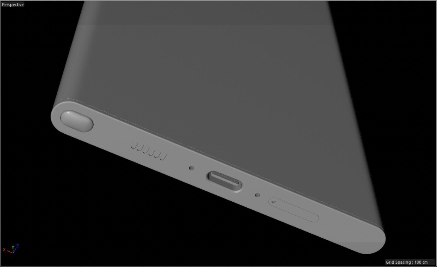 A 3D Model of the Samsung Galaxy S23 Ultra Low-poly 3D model_2